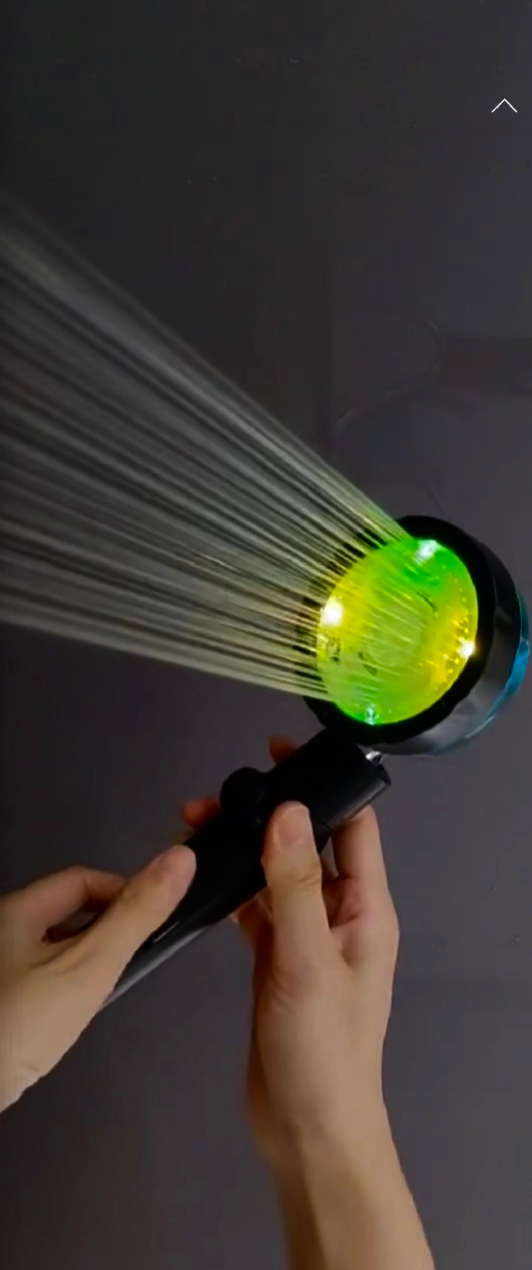 LED Digital Temperature Display Shower Head- High Pressure Rainfall With Color Changing Light