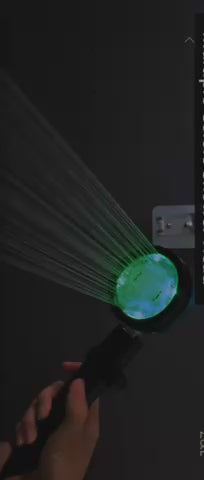 LED Digital Temperature Display Shower Head- High Pressure Rainfall With Color Changing Light